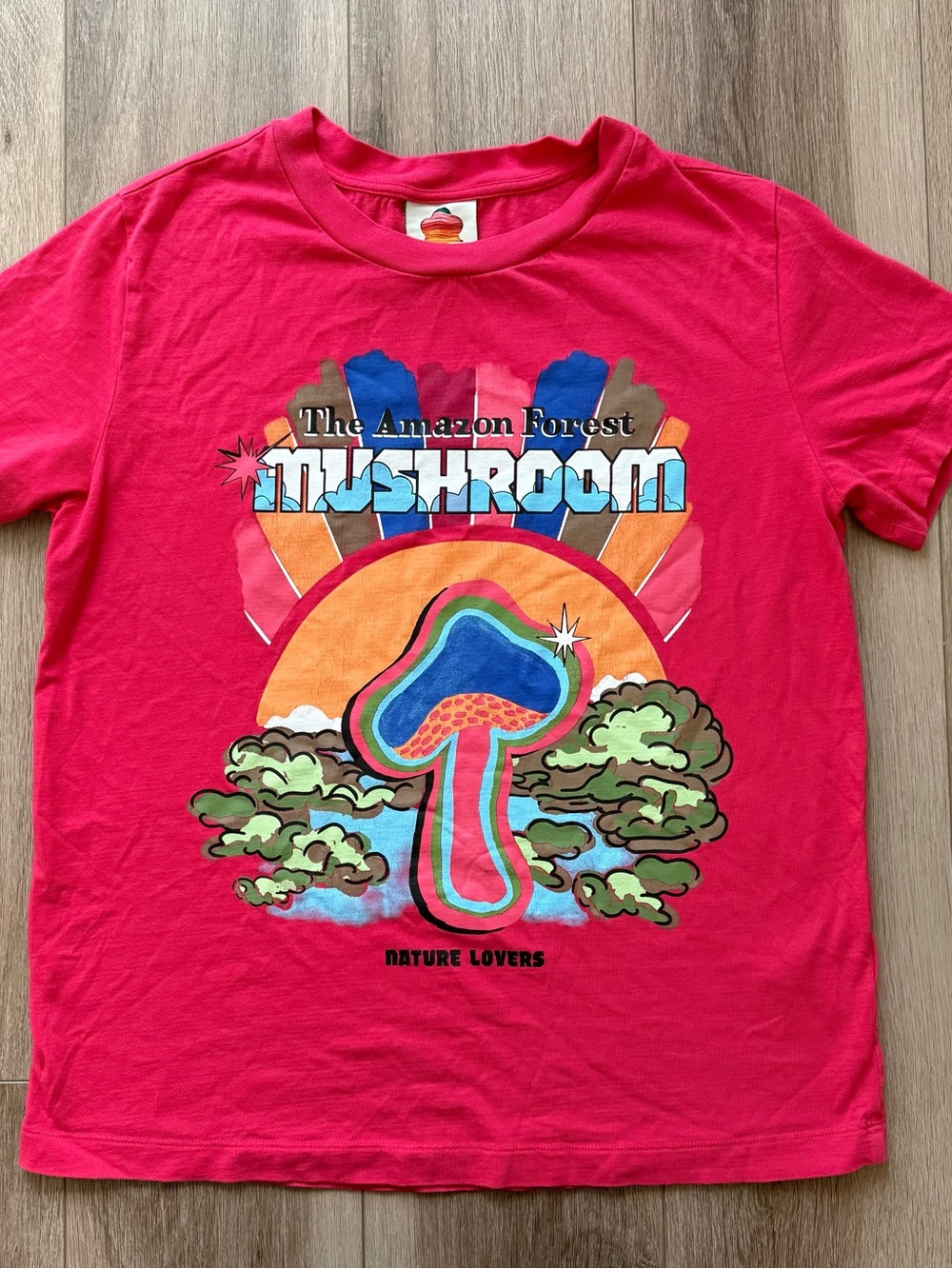 Farm Rio 'Mushroom' Graphic Tee - Nature Lovers size medium